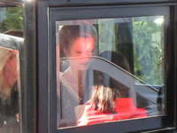 Jane Seymour in carriage arriving at annual somewhere in time weekend