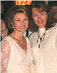 Jane Seymour poses with Lynne Anderson