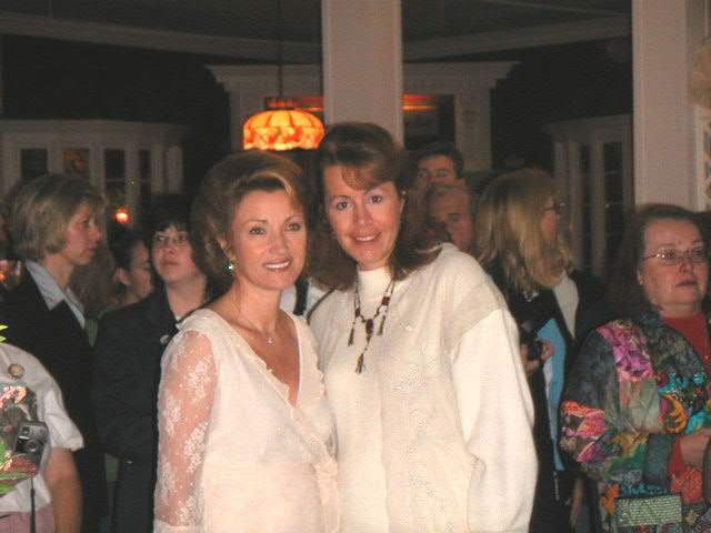 Jane Seymour and Lynne Anderson at the annual Somewhere in Time weekend on Mackinac Island