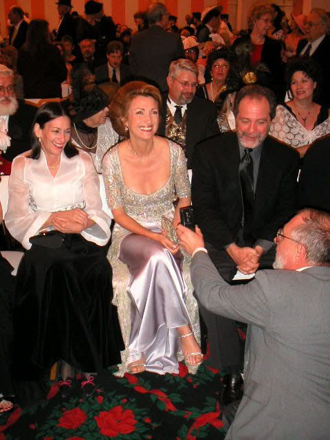 Jane Seymour enjoys herself at the theater during annual Somewhere in Time weekend on Mackinac Island